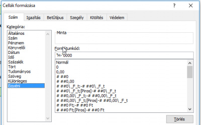 Számformátum Excel Számformátum Excel