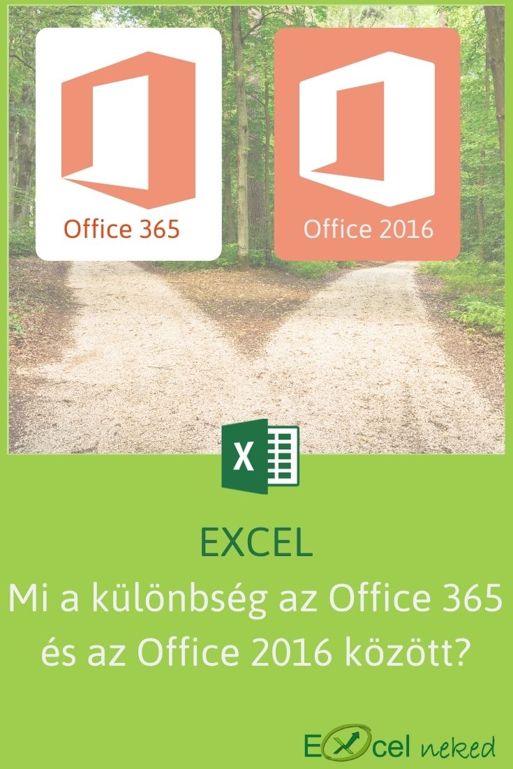 Mi a különbség az Office 365 és az Office 2016 között?