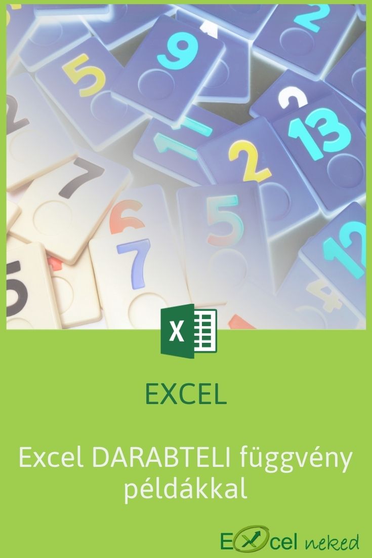 Excel DARABTELI függvény példákkal