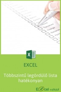 Többszintű legördülő lista hatékonyan